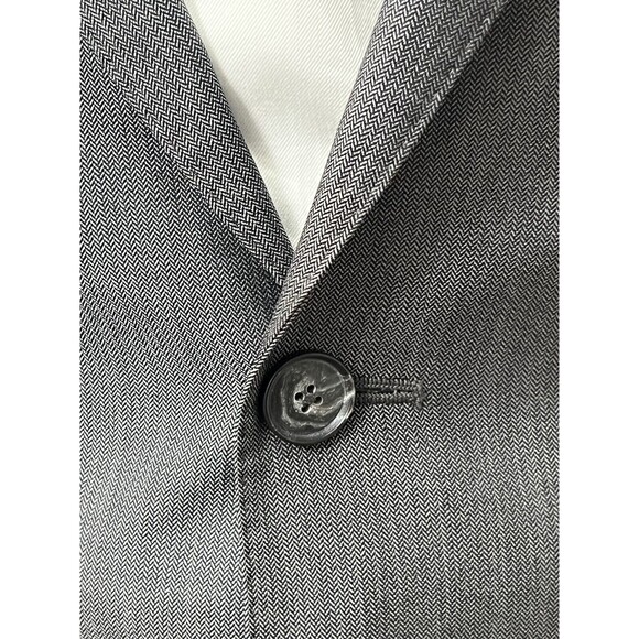 Jos A Bank Joseph Sport Coat Mens Size 41R SLIM FIT Blazer Wool Gray Jacket - Picture 2 of 16